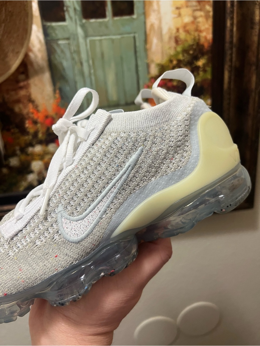 Nike Air VaporMax 2021 FK White Pure Platinum sneakers - Picture 15 of 16